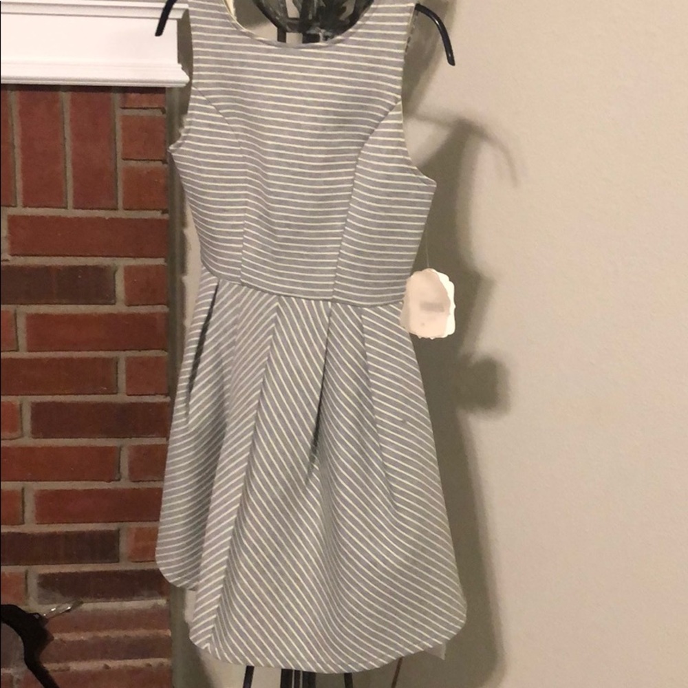 Altar’d State peplum deep V back dress